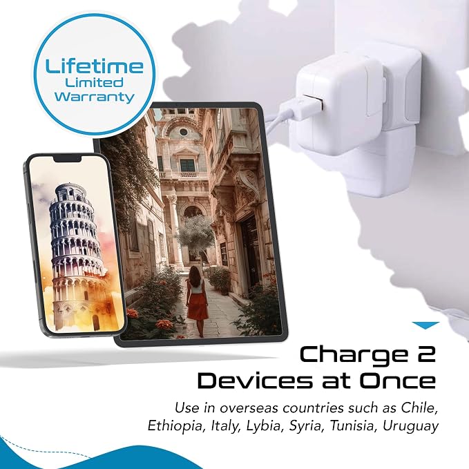 Ceptics Italy Travel Plug Adapter, Chile Plug Adapter - Image 7