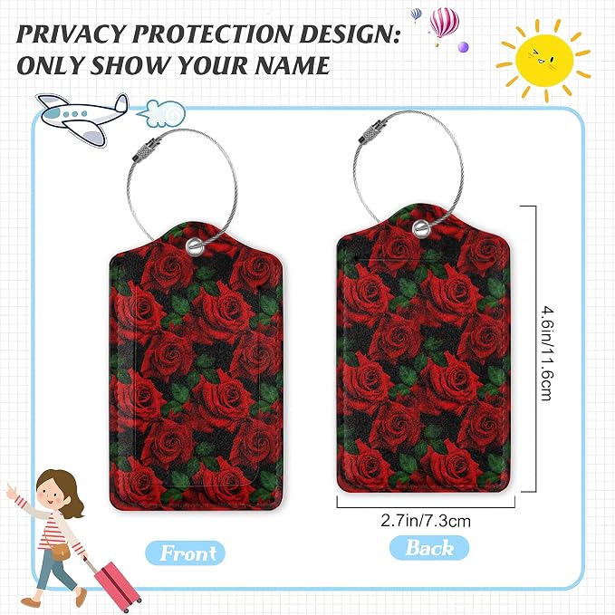 3 Pack Luggage Tag for Suitcase - Image 2
