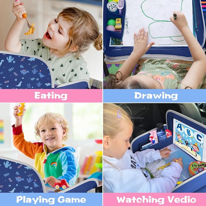 MENZOKE Kids Travel Tray, Car Seat Tray - Image 9