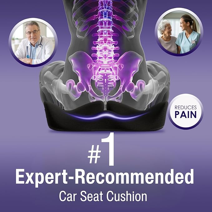 Pressure Relief Seat Cushion for Tailbone Pain – X Large Office Chair Cushion - Image 2