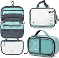 Toiletry Bag Kit Set: Hanging Travel Toiletry Bag + 311 TSA Cosmetic Liquid Bag by TRIPPEDTravelGear