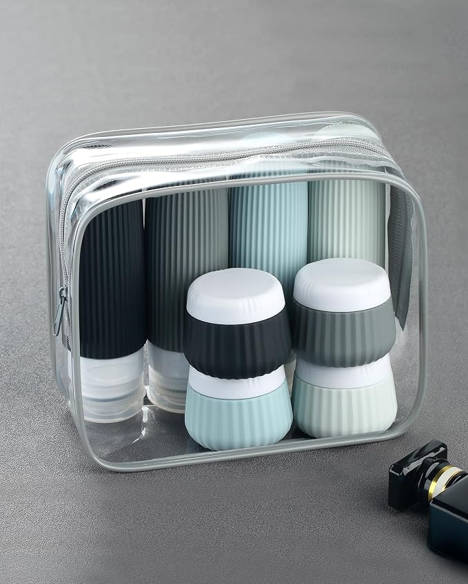 Travel Bottles - 8 Pack, TSA Approved Travel Size Toiletries, Leak Proof - Image 5