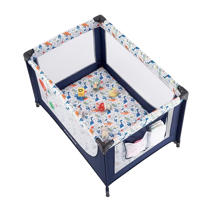 Pamo Babe Travel Foldable Portable Bassinet Baby Infant Comfortable Play Yard - Image 6