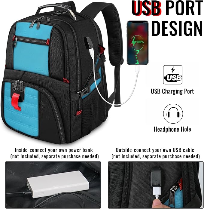 YOREPEK Travel Backpack, Extra Large 50L Laptop Backpacks - Image 3
