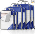 Compression Packing Cubes 6 Set, Compressible Space-Saving Packing Cubes by NICOSHOW