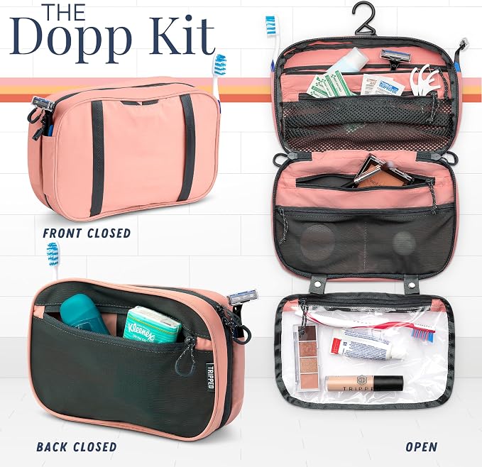 Toiletry Bag Kit Set: Hanging Travel Toiletry Bag + 311 TSA Cosmetic Liquid Bag - Image 4