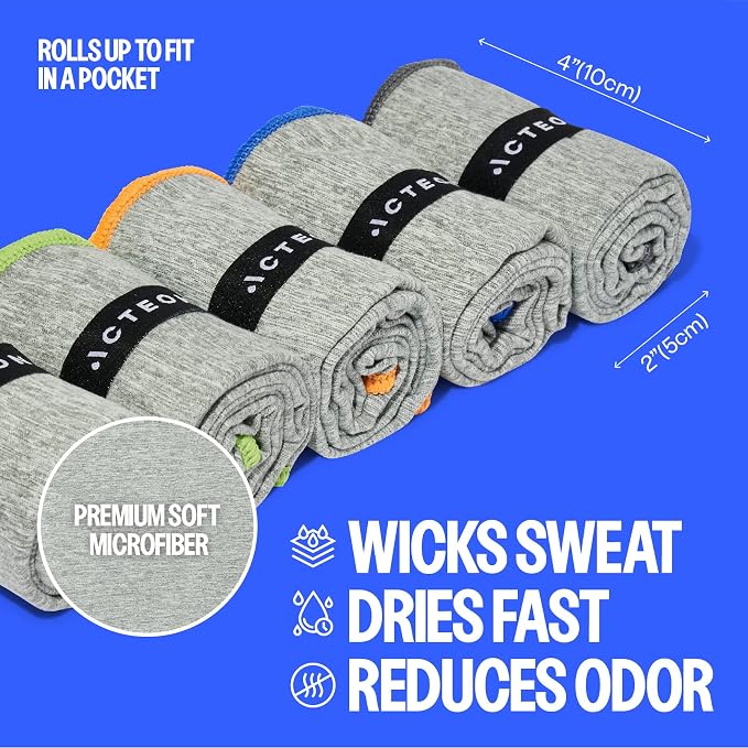 Acteon Microfiber Quick Dry Gym Towel, Fast Drying, Men & Women Workout Gear - Image 4
