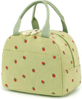 Bluboon Lunch Bag for Women Men Cute Corduroy Lunch Tote Bags Reusable by BLUBOON