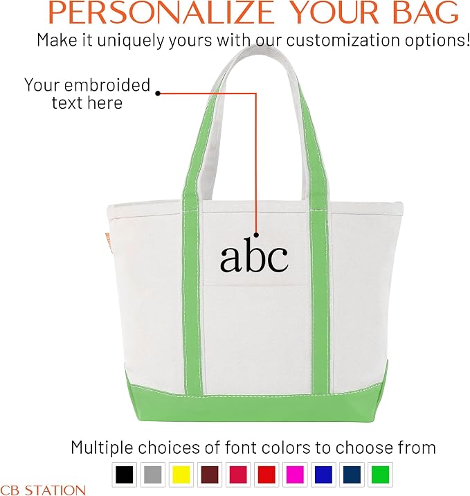 CB STATION Medium Classic Canvas Tote Bag - Image 5