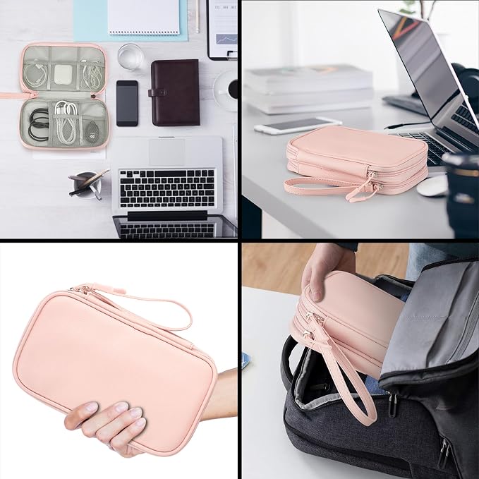 Leather Travel Electronic Organizer - Image 7