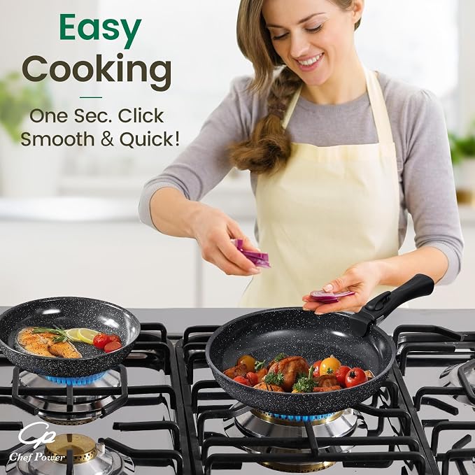 Chef Power Ceramic Nonstick Cookware Set 19 Piece - Image 7