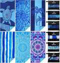 6 Pack Lightweight Thin Beach Towel Oversized 71"x32" Big Extra Large by Gomust