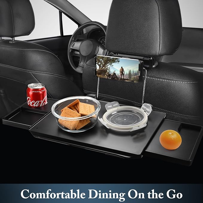 2-in-1 Car Steering Wheel Tray & Back Seat Table - Image 5