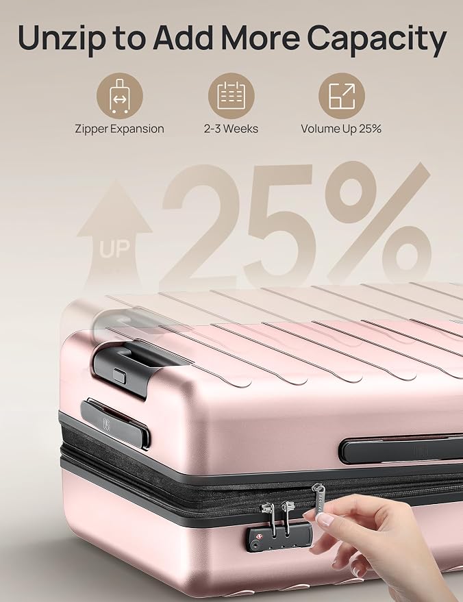 Carry on Luggage 22 X 14 X 9 Airline Approved, 20 Inch Luggage - Image 4
