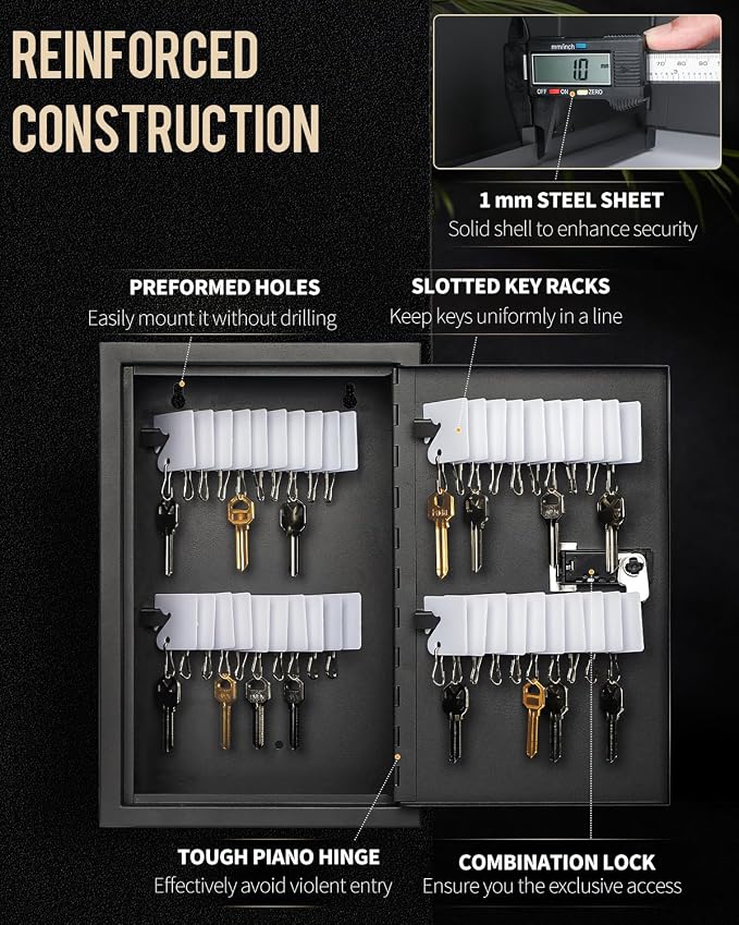 Uniclife 40 Position Slotted Key Cabinet - Image 3
