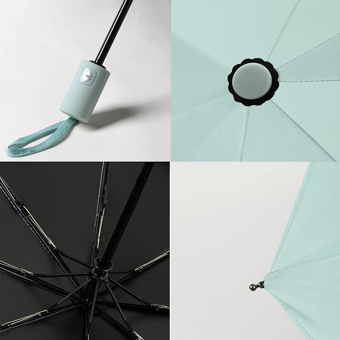 BAODINI Small UV Protection Travel Umbrella Compact - Image 4
