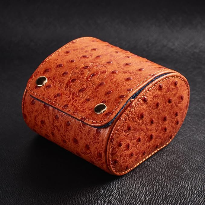 Genuine Napa Leather Watch Roll Travel Case - Image 6