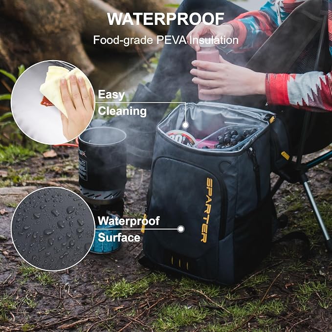 SPARTER Backpack Cooler Insulated Leak Proof 33/49 Cans, 2 Insulated - Image 5