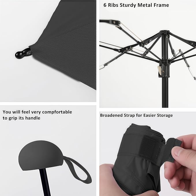 BAODINI Travel Essentials Mini Umbrella - Image 5