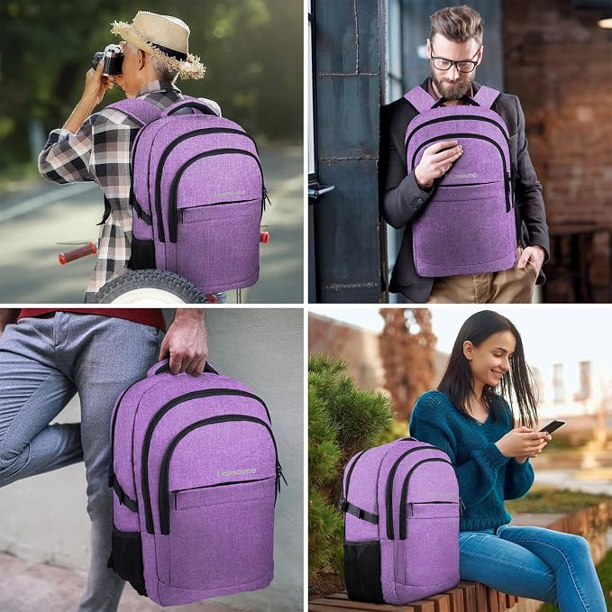 Lapsouno Extra Large Travel Backpack, Travel Laptop Backpack, TSA Friendly - Image 7