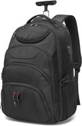 Boavan Rolling Backpack, 17 inch Water Resistant Wheeled Backpack, Carry on by Boavan