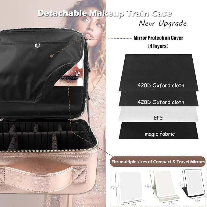 MOMIRA Travel Makeup Bag Cosmetic Bag Makeup Organizer Bag - Image 2
