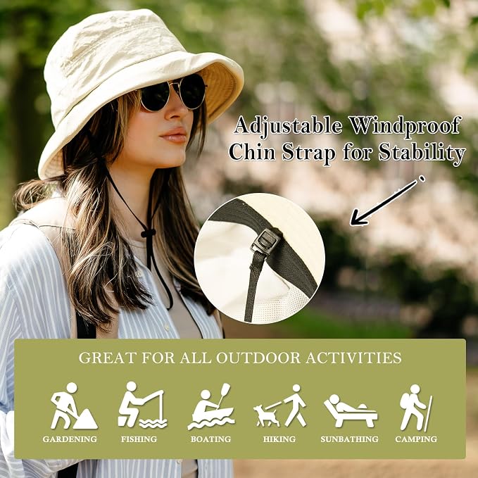 TOP-EX XL/XXL Women’s Wide Brim Bucket Sun Hat - Image 7