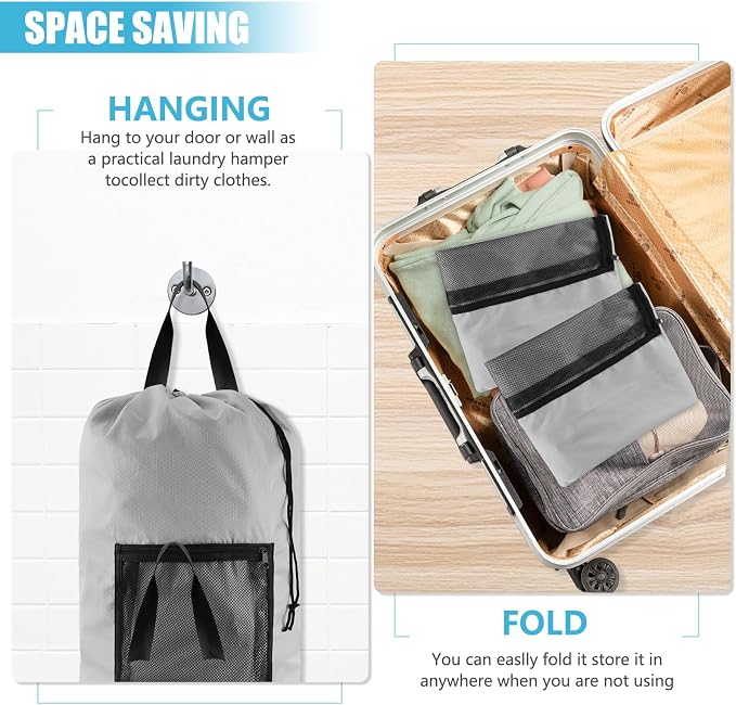 Laundry Bag Backpack, Extra Large Travel Laundry Bag - Image 6