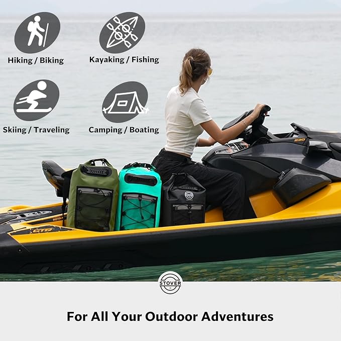 STOVER 5/10/25/30/40/55L Waterproof Backpack- Floating Dry Bag - Image 6