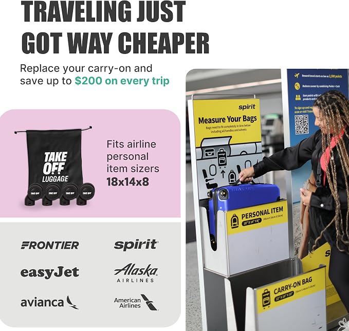 Take OFF Luggage Personal Item 3.0 – 18x14x8 Underseat Carry On - Image 3