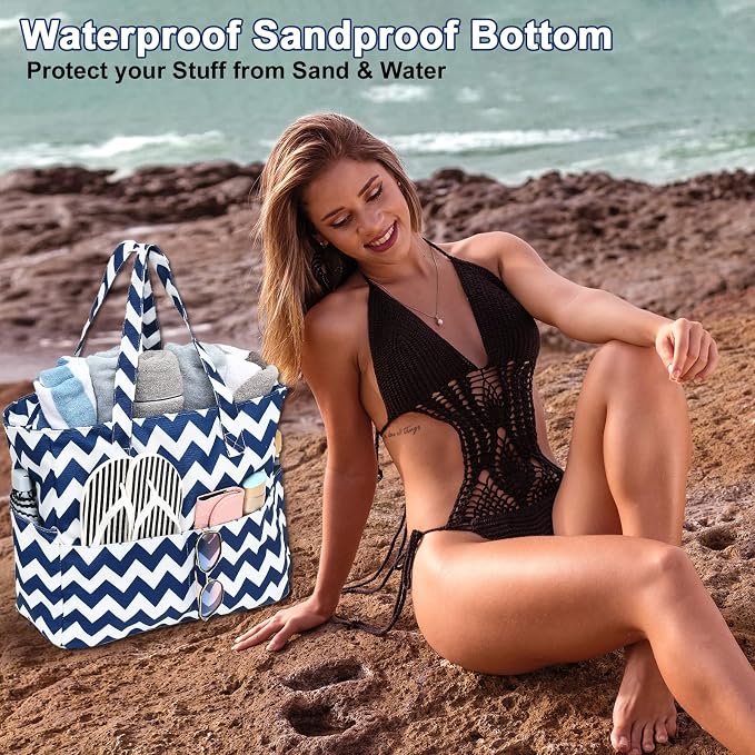 Waterproof Beach Tote Pool Bags - Image 3