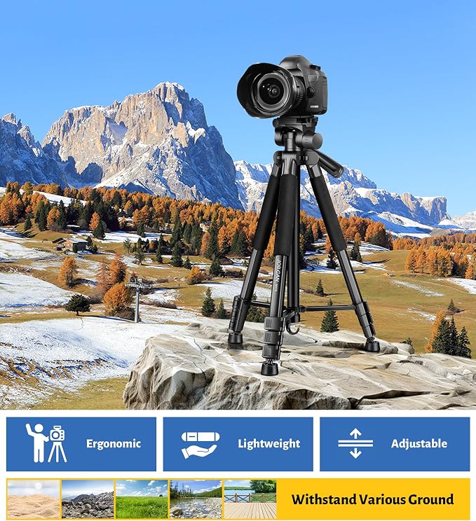 JOILCAN Tripod for Camera, Phone Tripods for Video Recording Photo Vlog - Image 8