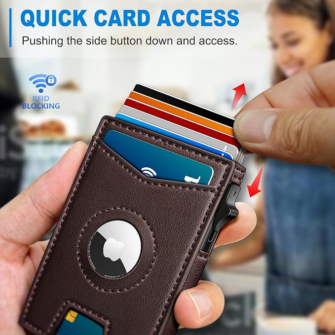 Airtag Wallet for Men, with Money Clip Gift Boxed, Slim Front Pocket Wallet - Image 5