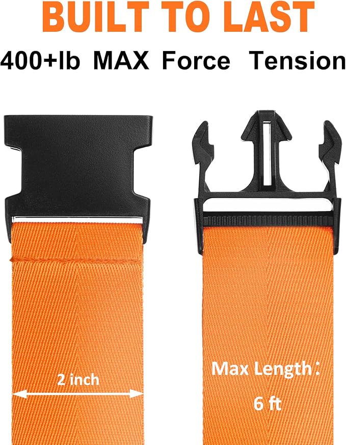 Luggage Straps for Suitcases TSA Approved Travel Belt 8 Pack by Chelmon - Image 2