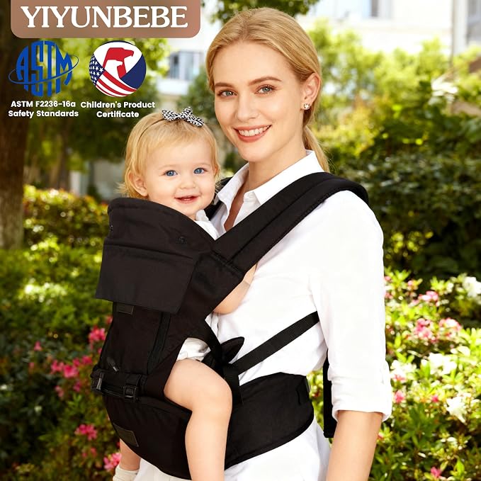 Baby Carrier Newborn to Toddler, 6-in-1 Baby Carrier - Image 5