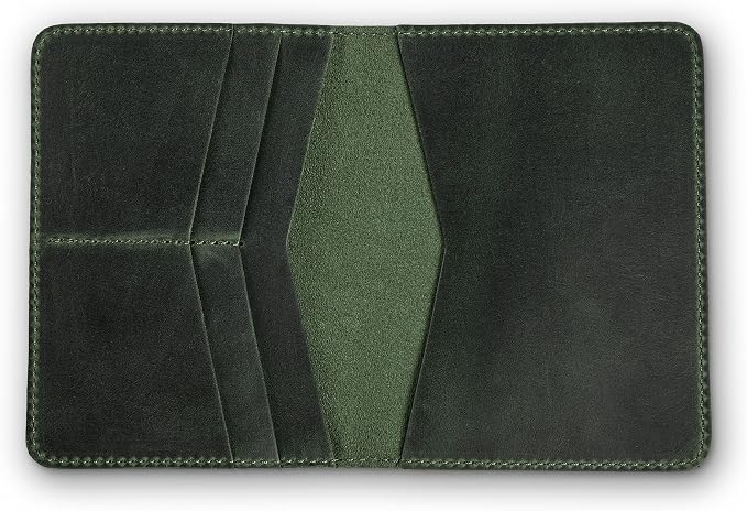 PEGAI Standard Full Grain Crazy Horse Leather Passport Holder | Custom Travel - Image 4