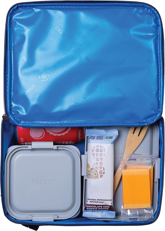 PackIt Freezable Classic Lunch Box, True Blue, Built - Image 5