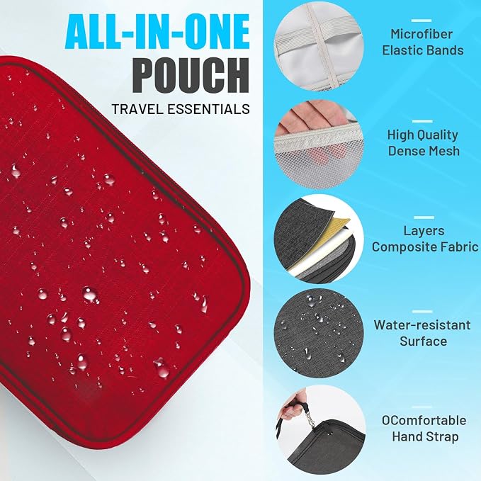 Travel Cable Organizer Bag, Electronics Organizer Tech Pouch - Image 4