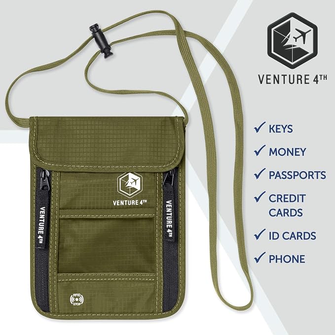 VENTURE 4TH Passport Holder Neck Wallet - Image 6