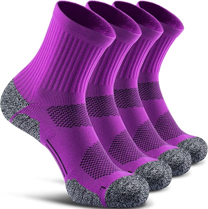 CWVLC Cushioned Compression Sport Quarter Socks by CWVLC