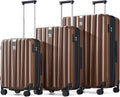 Hanke Expandable Hardshell Luggage Sets 3 piece Carry On Luggage by Hanke