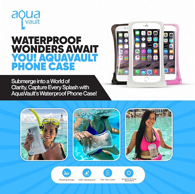 AquaVault 100% Waterproof Floating Smart Phone Case & Money Pouch - Image 3