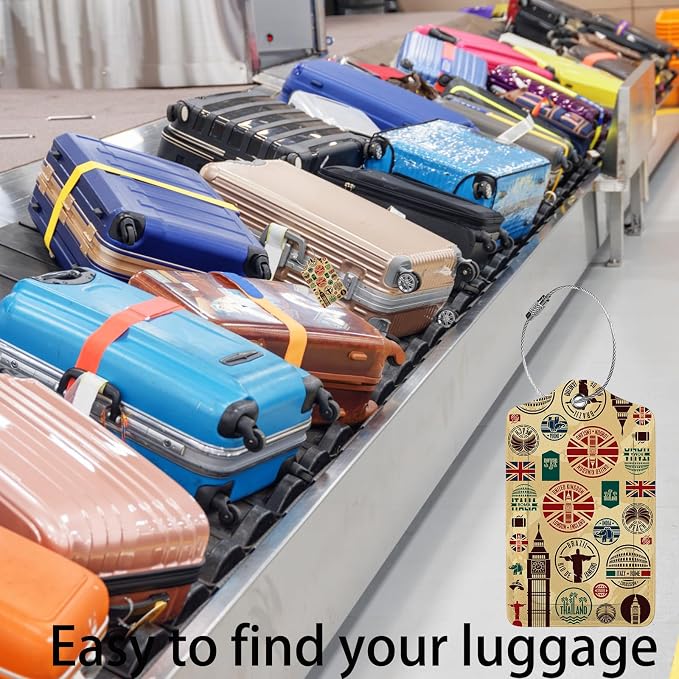Travel Icons 2 Pack Luggage Tag - Image 5