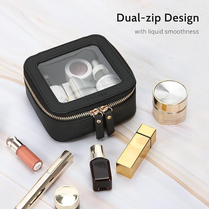 Aveniee Mini Clear Makeup Bag, Small Cosmetic Bags Travel Toiletry Pouch - Image 5