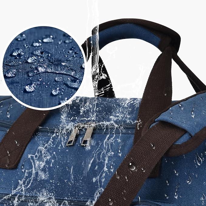 Felipe Varela 60L Duffle Bag for Men, Large Expandable Canvas Duffel Bag for - Image 6