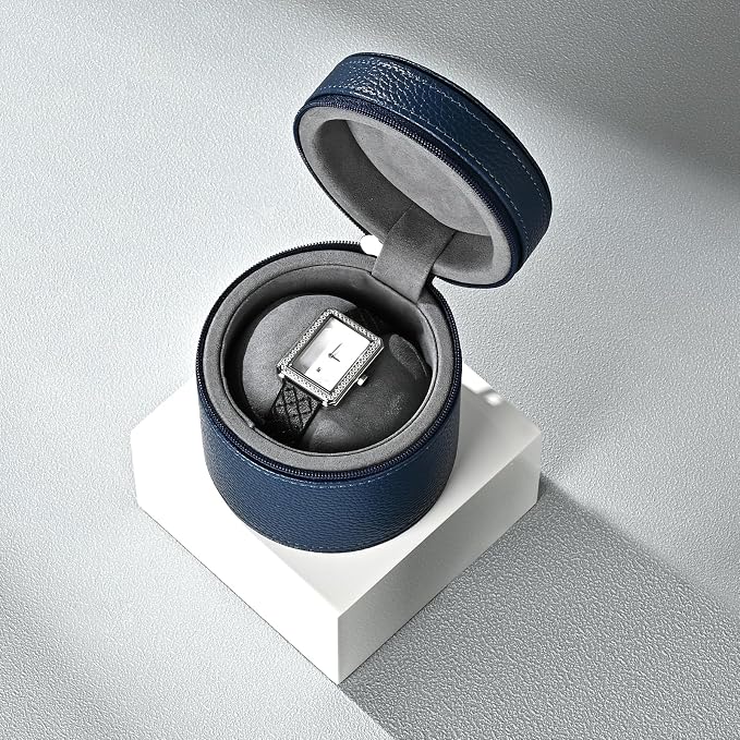 Oirlv Luxury Leather Watch Travel Case Single Watch Case - Image 4