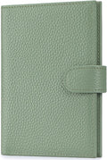 Passport Holder for Travel Women RFID Blocking Genuine Leather Passport Wallet by FREYAMIRA
