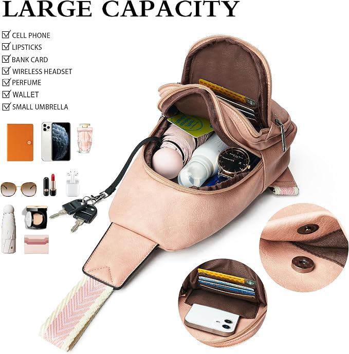 Sling Bag Crossbody Bags for Women Small Cross Body Bag Fanny Packs Chest Sling - Image 4