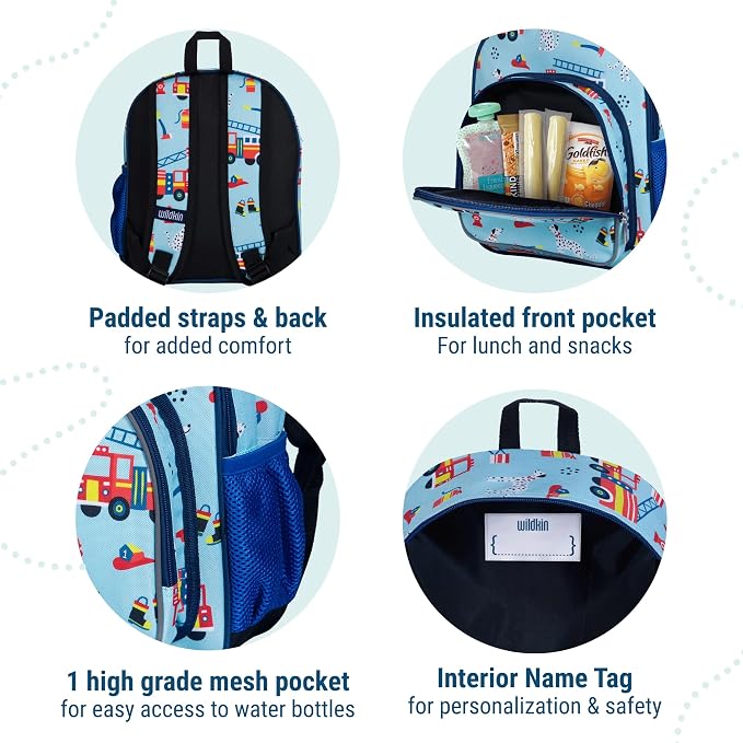 Wildkin 12-inch Kids Backpack – Padded, Adjustable - Image 3