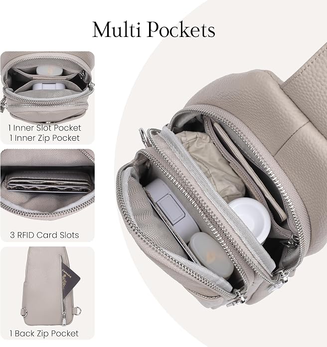 befen Genuine Leather Small Sling Bag - Image 4